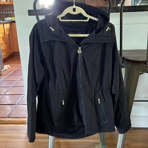 Michael Kors black hooded jacket.